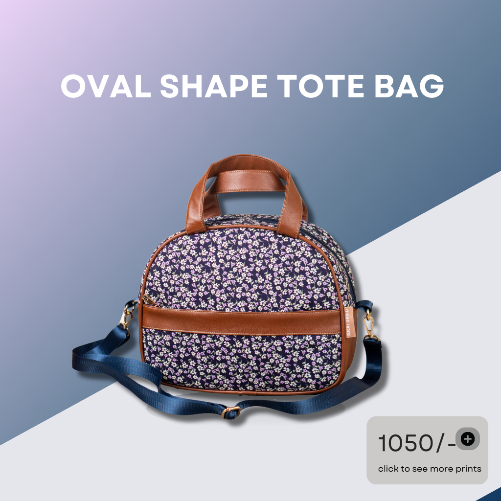 Oval Shape Tote Bag